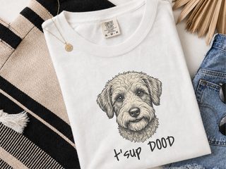 Schnoodle Tsup Dood doodle dog shirt - photo 1