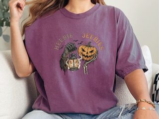 Grim Reaper Lantern Pumpkin Heebie Jeebies funny shirt - photo 3