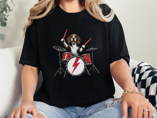 Beagle Rock Drummer doodle dog shirt - photo 4