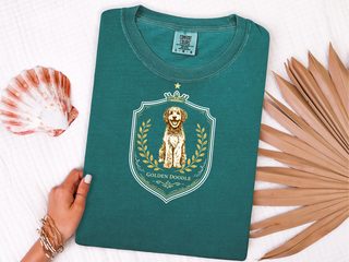 Comfort Colors Golden Doodle Crest doodle dog shirt - photo 7