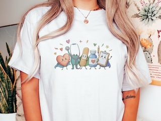 Healthcare Doodle Heroes funny shirt - photo 1