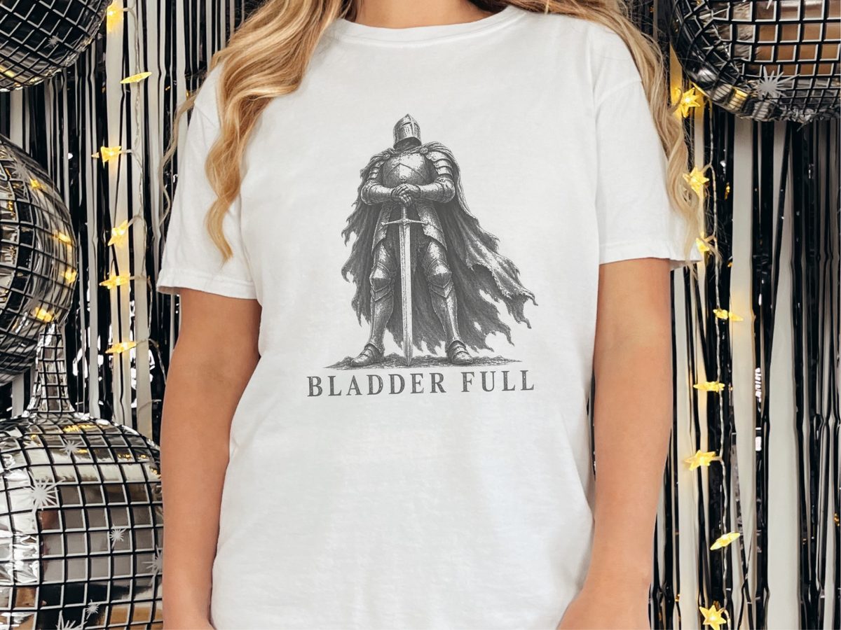 Armored Knight Bladder Full Renaissance Shirt Funny Knight Tee