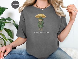 I Jump In Puddles funny shirt - photo 4