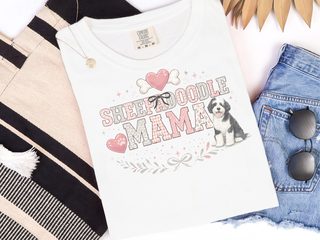 Comfort Colors Sheepadoodle Mama doodle dog shirt - photo 2
