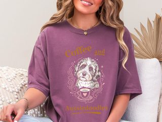 Coffee And Aussiedoodles doodle dog shirt - photo 4