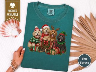 Goldendoodles Christmas Sleigh Group doodle dog shirt - photo 7