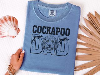Comfort Colors Cockapoo Dad doodle dog shirt - photo 5