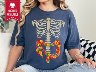 Gummies Skeleton Intestines funny shirt - photo 8