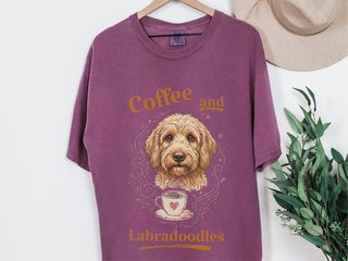 Coffee And Labradoodles doodle dog shirt - photo 3