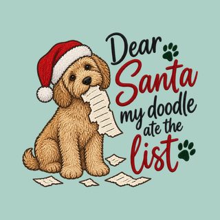 Goldendoodle Ate The List Christmas Shirt - Funny Holiday Dog Tee