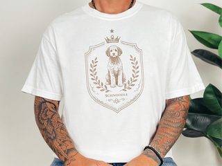 Comfort Colors Schnoodle royal Crest doodle dog shirt - photo 2