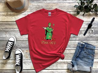Piss off St. Patrick Kicking Out Snakes funny shirt - photo 2