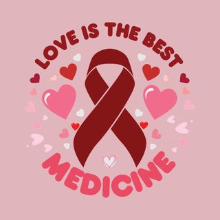 Blood Cancer Love Is The Best Medicine Comfort Colors Shirt