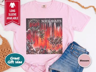 Sleigher Heavy Metal Noel Awaits funny shirt - photo 5