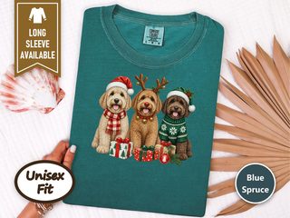 Christmas Labradoodle Trio doodle dog shirt - photo 5