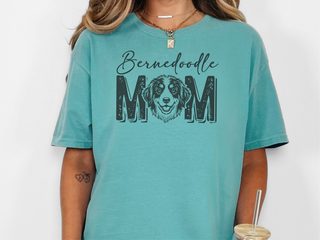 Comfort Colors Bernedoodle Mom doodle dog shirt - photo 8