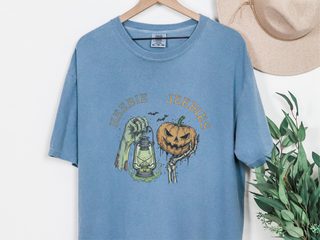 Zombie Lantern Pumpkin Heebie Jeebies funny shirt - photo 6