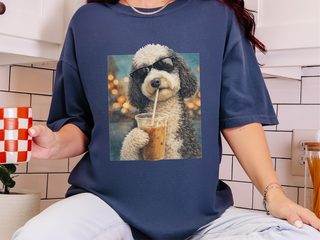 Comfort Colors Sheepadoodle Iced Coffee Cool Dog doodle dog shirt - photo 8