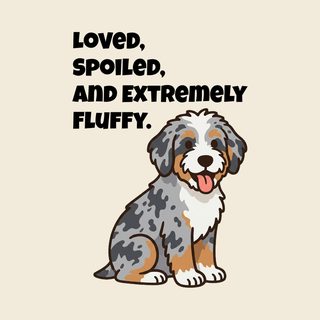 Loved Aussiedoodle Vintage Wash Garment-Dyed Unisex Crew Neck Shirt