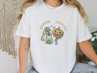 Zombie Lantern Pumpkin Heebie Jeebies funny shirt - photo 2