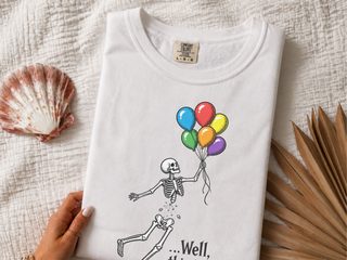 Floating Separated Skeleton Balloons funny shirt - photo 2
