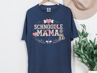 Comfort Colors Schnoodle Mama doodle dog shirt - photo 8