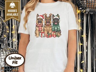 German Shepherd Christmas Trio doodle dog shirt - photo 1