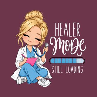 Chibi Nurse Healer Mode Loading Medical Assistant Shirt Gift