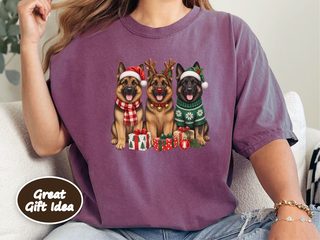 German Shepherd Christmas Trio doodle dog shirt - photo 5
