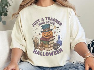 Just A Teacher Who Loves Halloween_4 funny shirt - photo 7