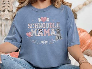 Comfort Colors Schnoodle Mama doodle dog shirt - photo 6