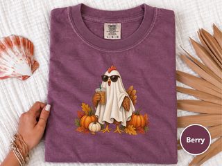 Ghost Chicken Iced Coffee funny shirt - photo 3