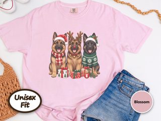 German Shepherd Christmas Trio doodle dog shirt - photo 4