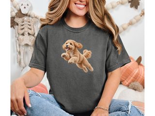 Running Maltipoo Speed Lines doodle dog shirt - photo 4