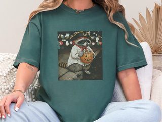 Raccoon Pirate Halloween Candy Bucket funny shirt - photo 8
