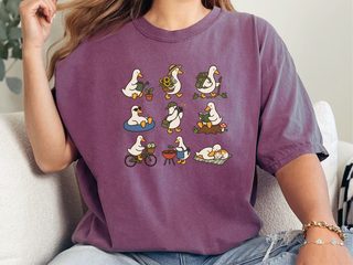 Whimsical White Duck Hobby Collection funny shirt - photo 6