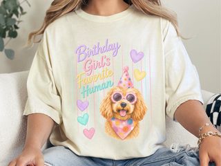 Birthday Girl's Favorite Human Goldendoodle doodle dog shirt - photo 7