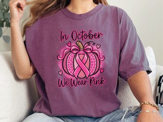 Pink Ribbon Leopard Pumpkin funny shirt - photo 6