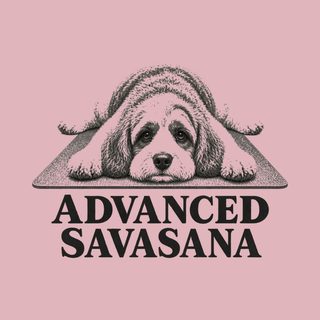 Cavapoo Advanced Savasana Yoga Workout Shirt Funny Dog Lover Tee