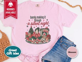 Frazzled Woman Christmas Gift Wrapping funny shirt - photo 4