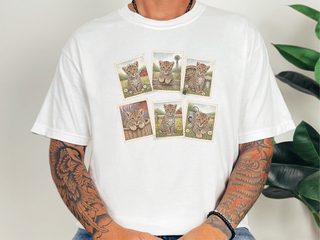 Vintage Postage Stamp Leopard Collection funny shirt - photo 1