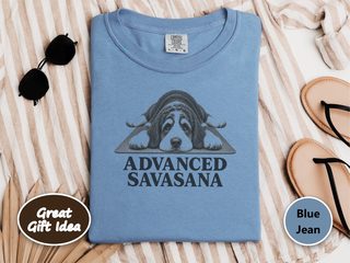 Bernedoodle Advanced Savasana Yoga doodle dog shirt - photo 5