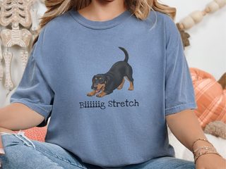 Dachshund Play Big Stretch doodle dog shirt - photo 4