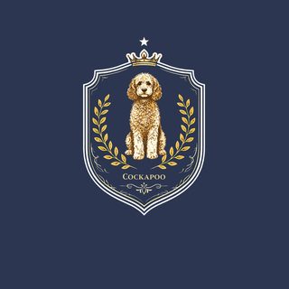 Comfort Colors Cockapoo Royal Crest Vintage Puppy Dog Breed T-Shirt