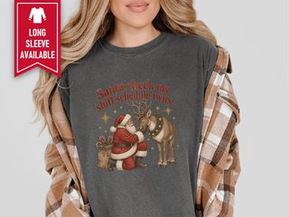 Vintage Santa Reindeer Shift Schedule funny shirt - photo 3