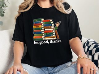 Book Wall Waving Hand funny shirt - photo 2