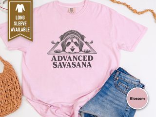 Schnoodle Advanced Savasana Yoga doodle dog shirt - photo 6