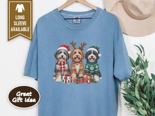 Festive Aussiedoodle Trio doodle dog shirt - photo 6