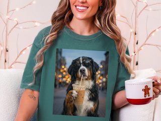 Comfort Colors Bernese Mountain Dog Iced Coffee Cool Dog doodle dog shirt - photo 7