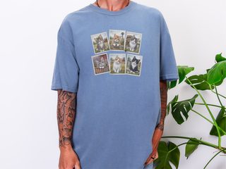 Vintage Country Cats Stamps funny shirt - photo 7